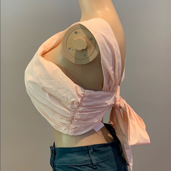 Fade to Blue peach wrap crop top size M - Picture 5 of 8